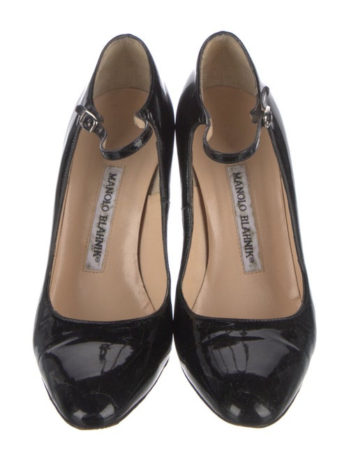 Manolo Blahnik Patent Leather D'Orsay Pumps