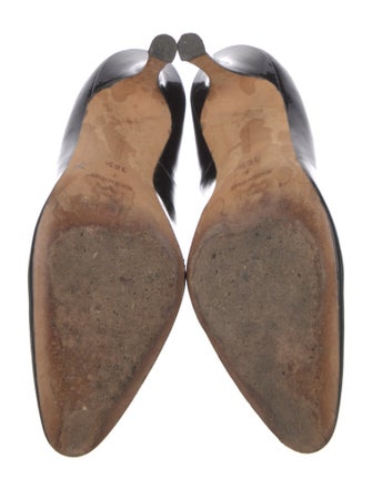 Manolo Blahnik Patent Leather D'Orsay Pumps