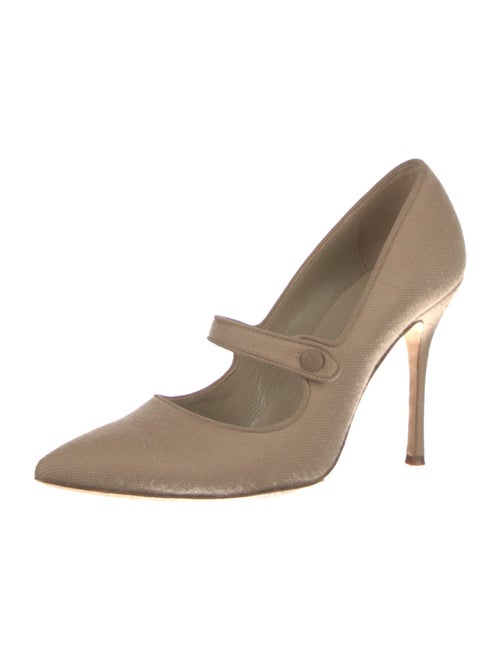 Manolo Blahnik Satin Pumps