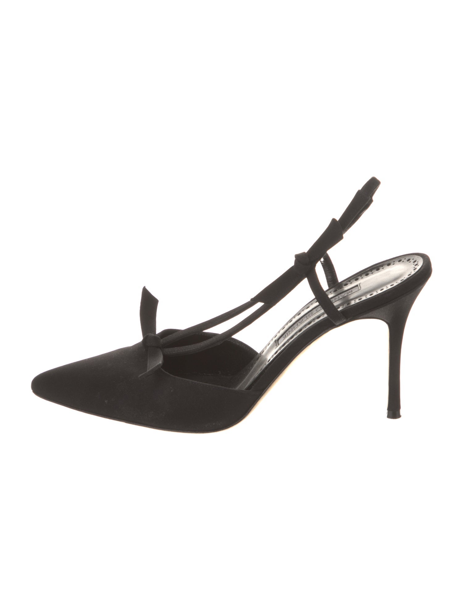 Manolo Blahnik Suede Slingback Pumps