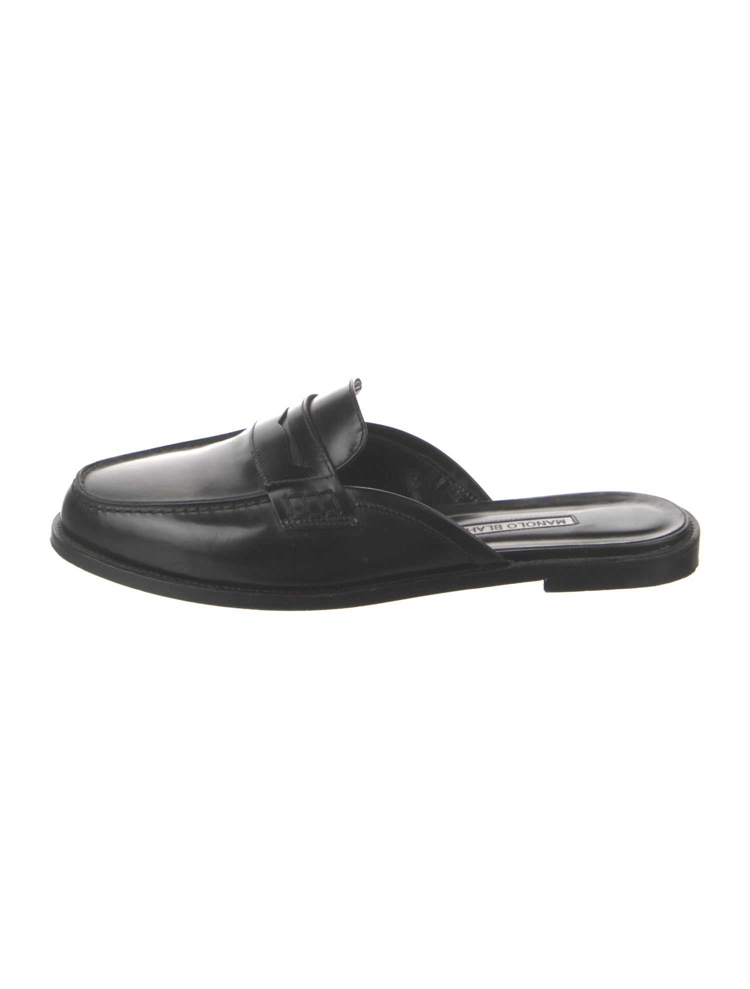 Manolo Blahnik Leather Mules