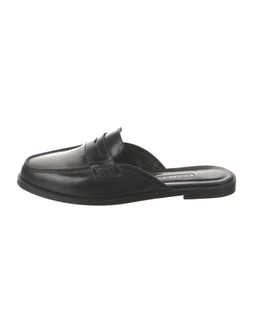 Manolo Blahnik Leather Mules