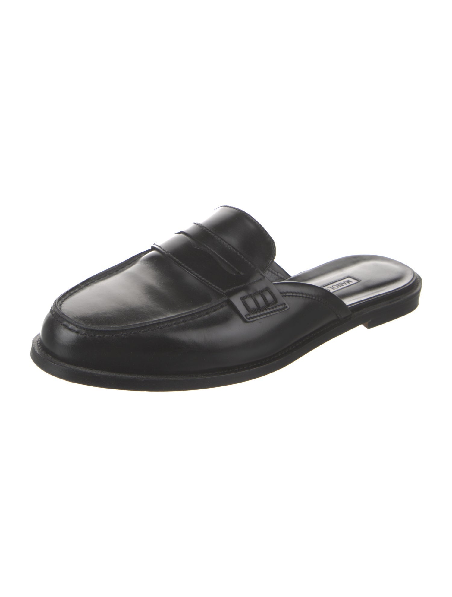 Manolo Blahnik Leather Mules