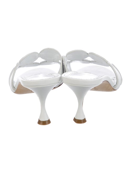 Manolo Blahnik Leather Slides