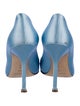 Manolo Blahnik Satin Crystal Embellishments Pumps