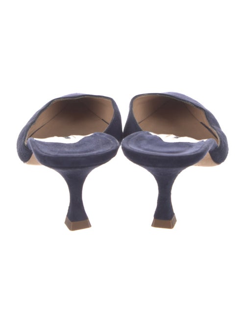 Manolo Blahnik Suede Mules