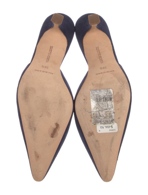 Manolo Blahnik Suede Mules