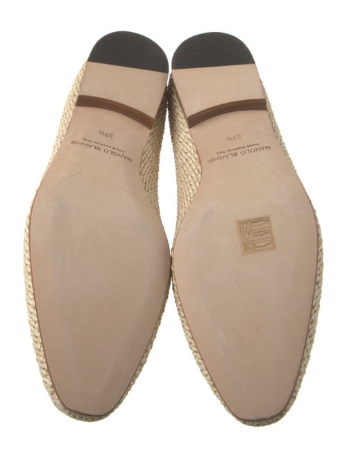 Manolo Blahnik Jute Loafers