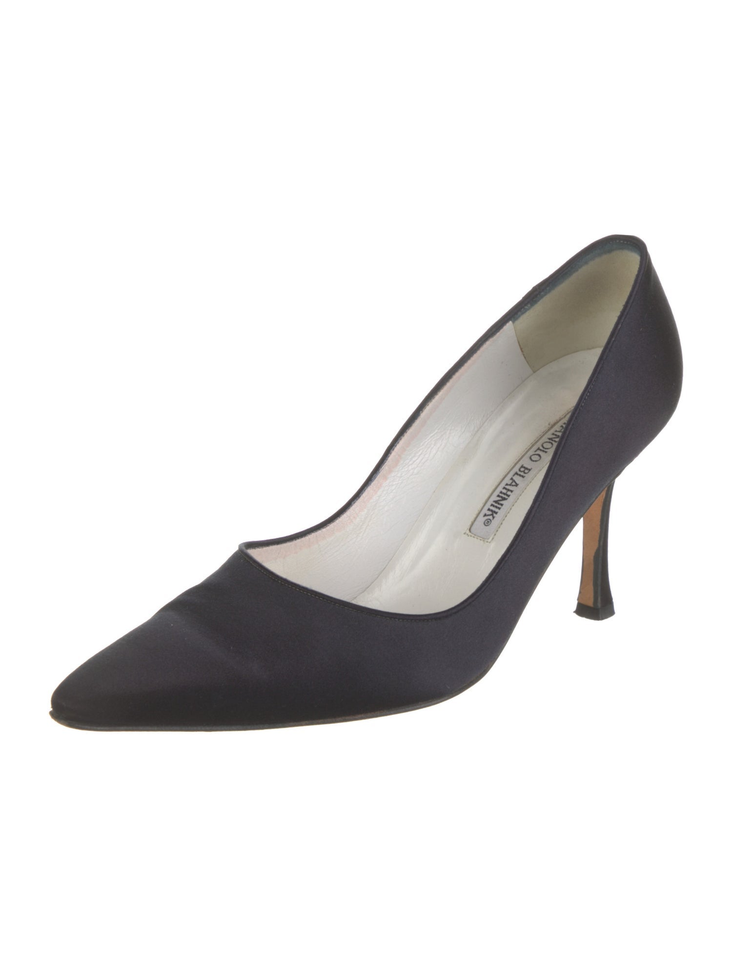 Manolo Blahnik Satin Pumps