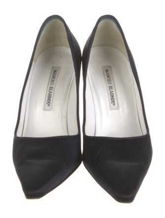 Manolo Blahnik Satin Pumps
