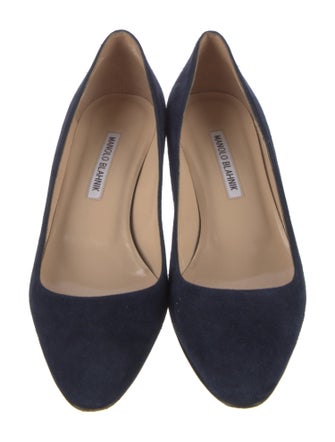 Manolo Blahnik Suede Pumps