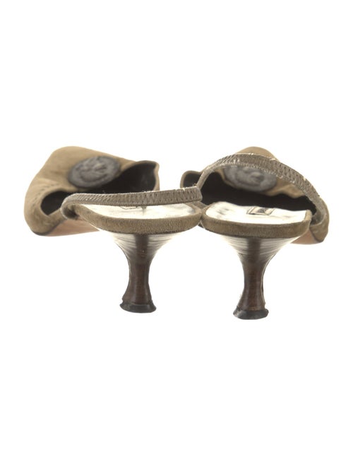 Manolo Blahnik Suede Mules