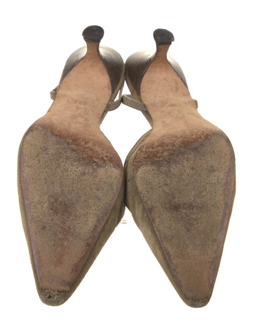 Manolo Blahnik Suede Mules