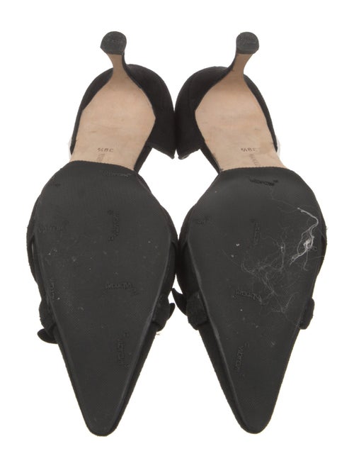 Manolo Blahnik Suede D'Orsay Pumps