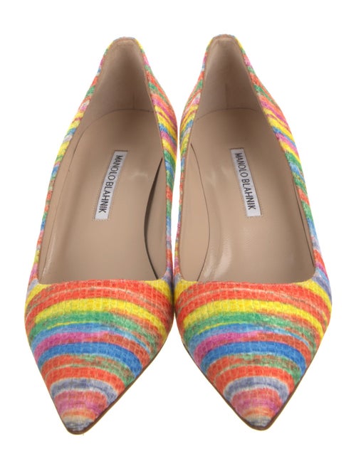 Manolo Blahnik Printed Pumps