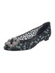 Manolo Blahnik Mesh Printed Flats