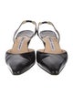 Manolo Blahnik Leather Slingback Pumps