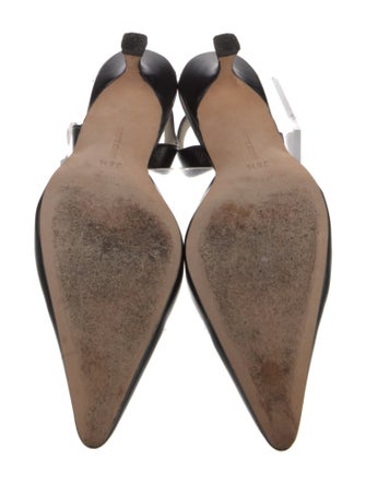 Manolo Blahnik Leather Slingback Pumps