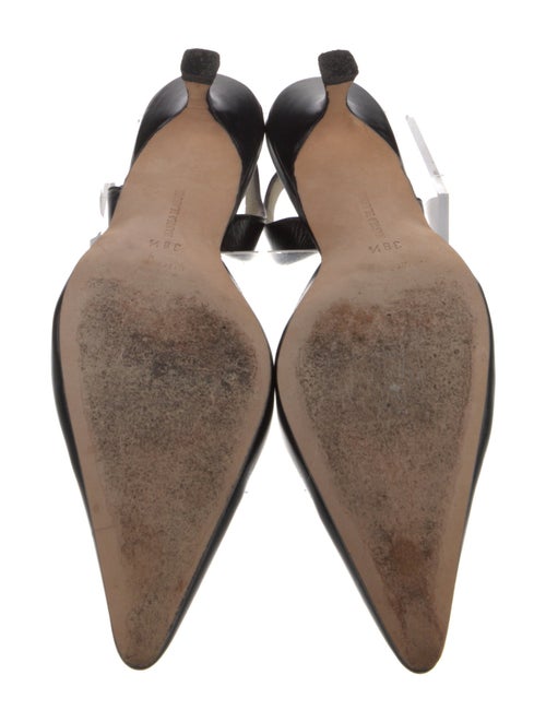 Manolo Blahnik Leather Slingback Pumps