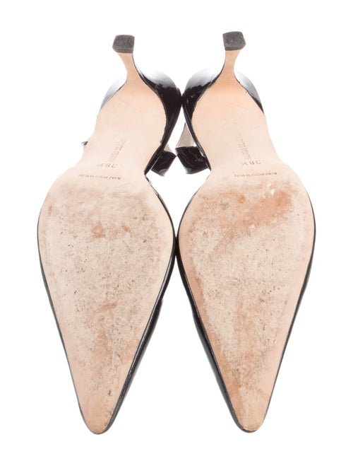 Manolo Blahnik Patent Leather Slingback Pumps