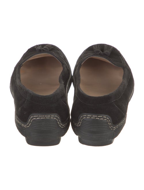 Manolo Blahnik Suede Tassel Accents Loafers