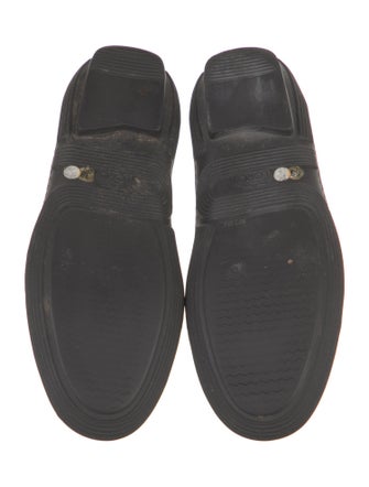 Manolo Blahnik Suede Tassel Accents Loafers