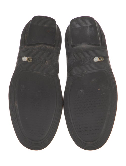 Manolo Blahnik Suede Tassel Accents Loafers