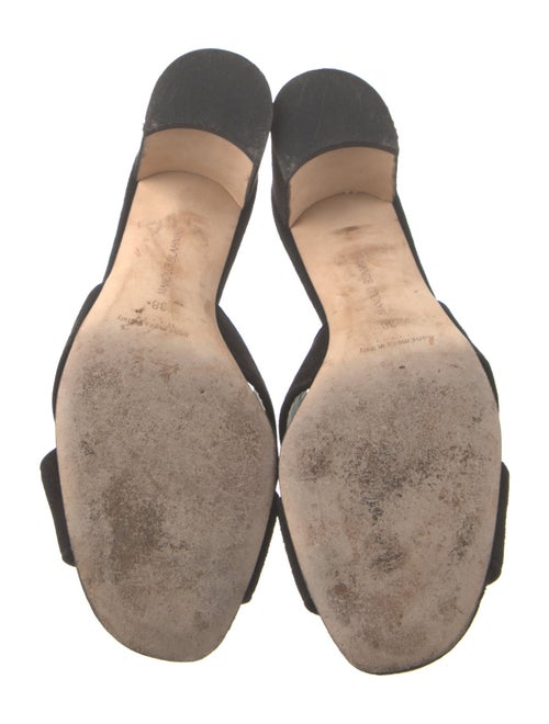 Manolo Blahnik Suede Slides