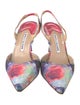 Manolo Blahnik Tie-Dye Print Slingback Pumps