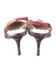 Manolo Blahnik Tie-Dye Print Slingback Pumps