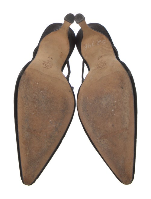 Manolo Blahnik Velvet Mules