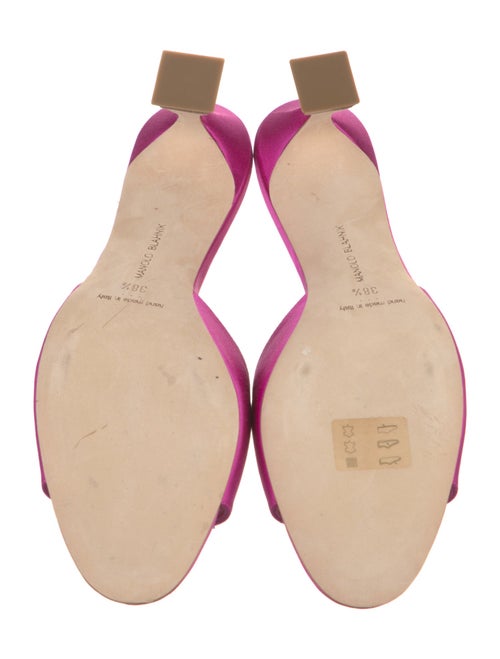 Manolo Blahnik Satin Crystal Embellishments