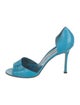 Manolo Blahnik Leather D'Orsay Pumps