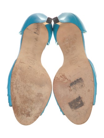 Manolo Blahnik Leather D'Orsay Pumps