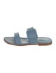 Manolo Blahnik Leather Slides