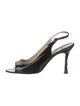Manolo Blahnik Patent Leather Slingback Sandals