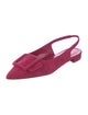 Manolo Blahnik Suede Slingback Flats