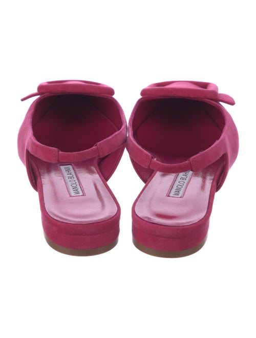 Manolo Blahnik Suede Slingback Flats