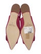 Manolo Blahnik Suede Slingback Flats