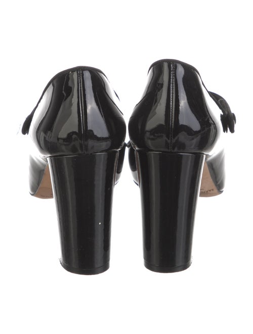 Manolo Blahnik Patent Leather Grosgrain Trim Pumps