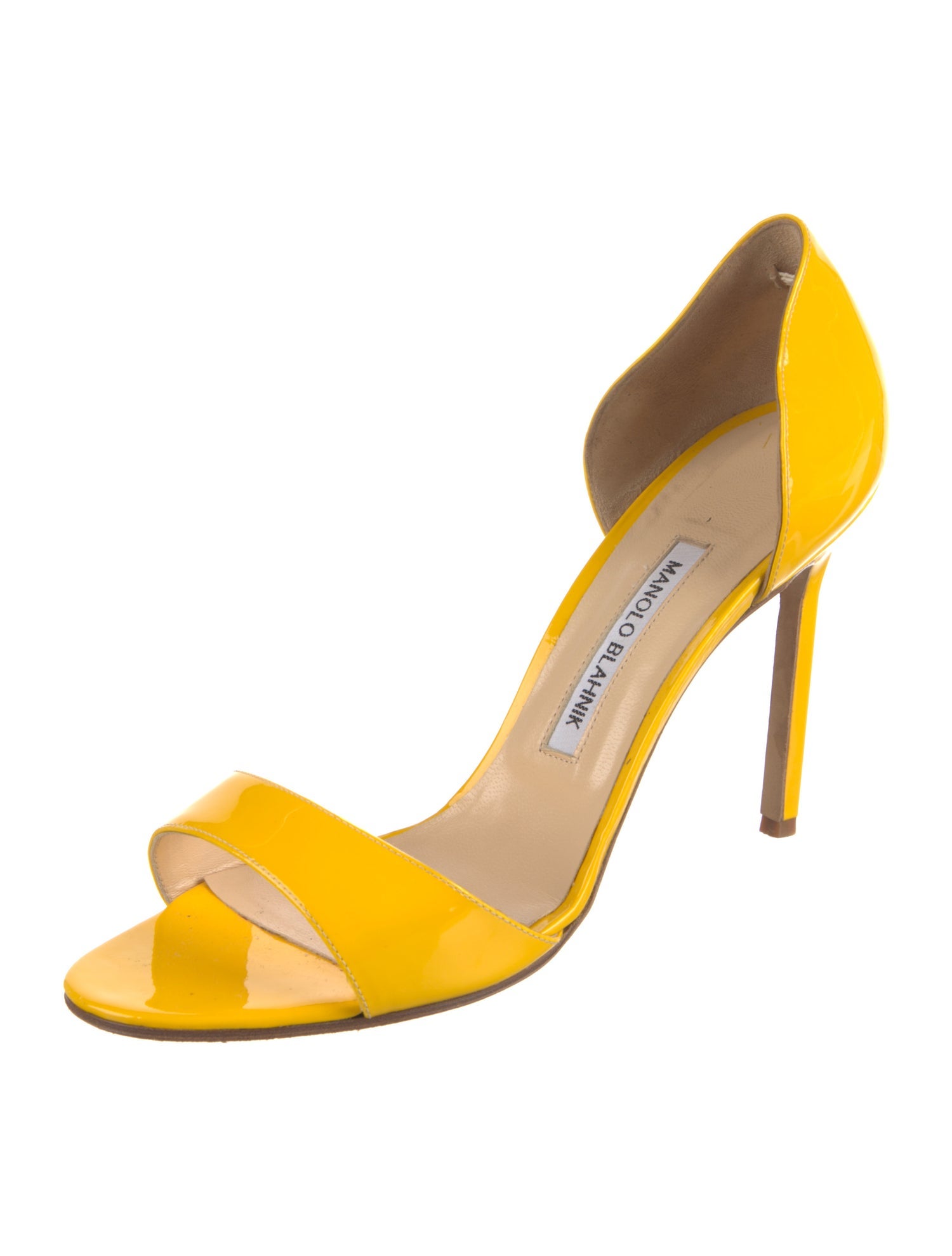 Manolo Blahnik Patent Leather Sandals