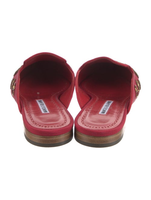 Manolo Blahnik Satin Mules