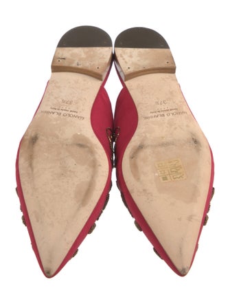 Manolo Blahnik Satin Mules