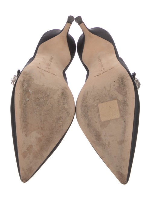 Manolo Blahnik Satin Mules