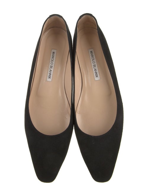 Manolo Blahnik Suede Flats