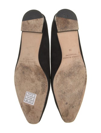 Manolo Blahnik Suede Flats