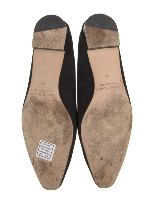 Manolo Blahnik Suede Flats
