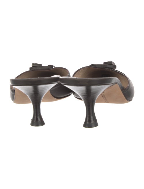 Manolo Blahnik Leather Mules