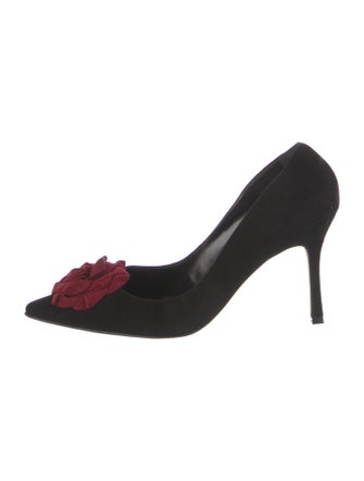 Manolo Blahnik Suede Pumps