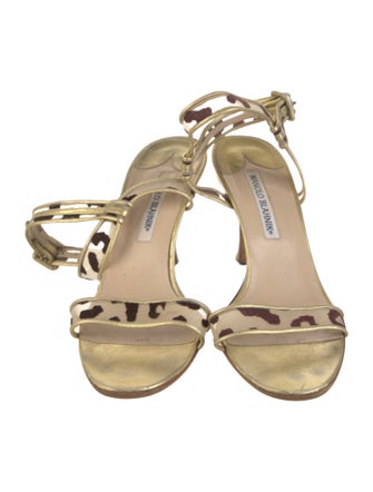 Manolo Blahnik Lace Sandals